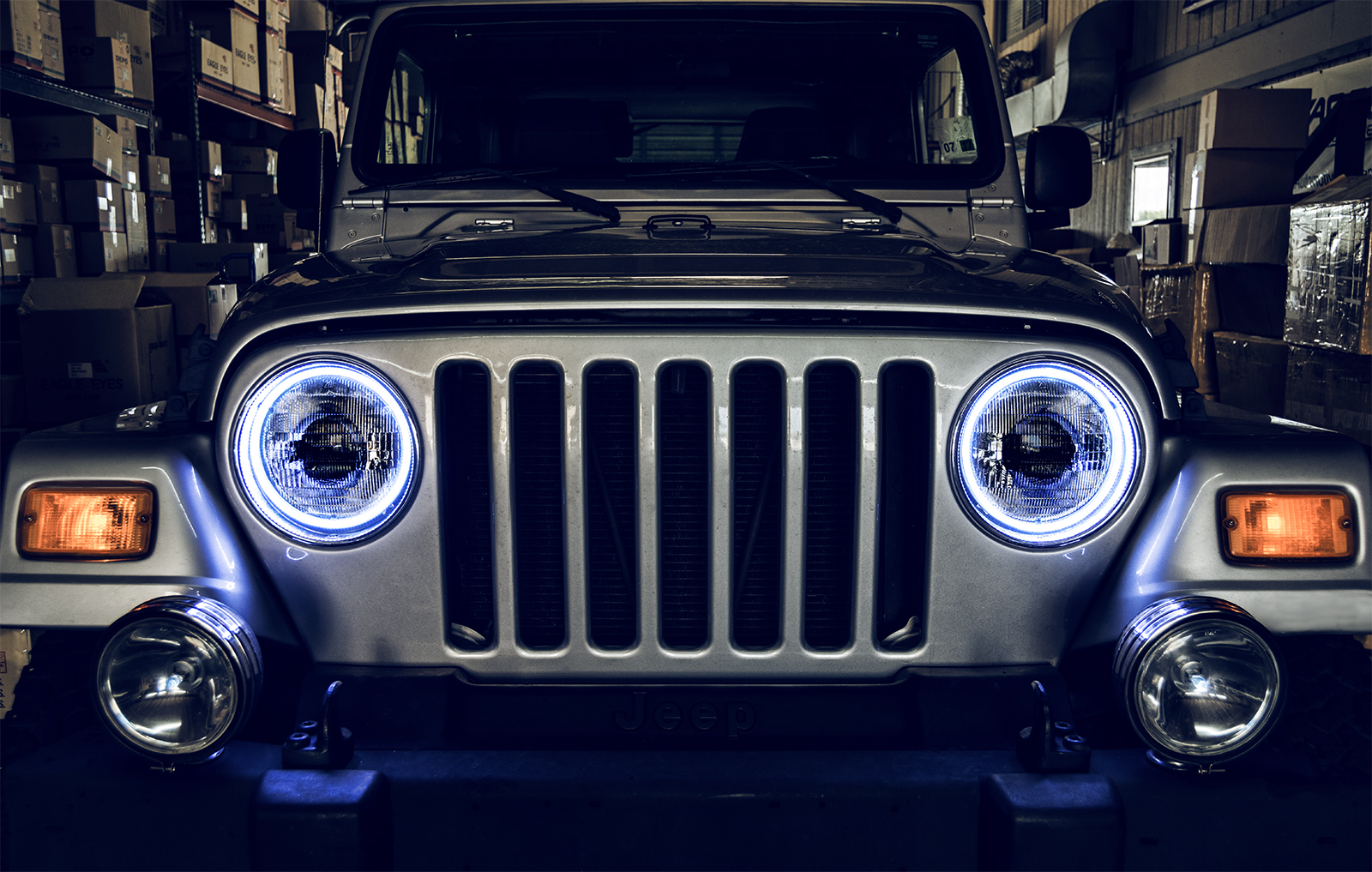 3947-001 - Jeep Wrangler TJ 1997-2006 ORACLE LED Waterproof Halo Kit